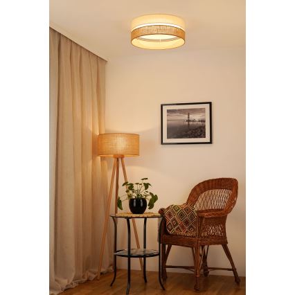 Brilagi - LED-kattovalaisin ROYAL YUTE LED/24W/230V halkaisija 45 cm beige/kerma