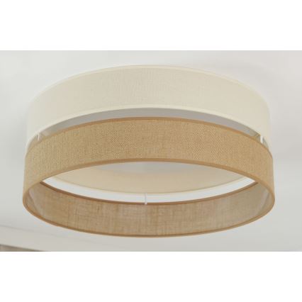 Brilagi - LED-kattovalaisin ROYAL YUTE LED/24W/230V halkaisija 45 cm beige/kerma