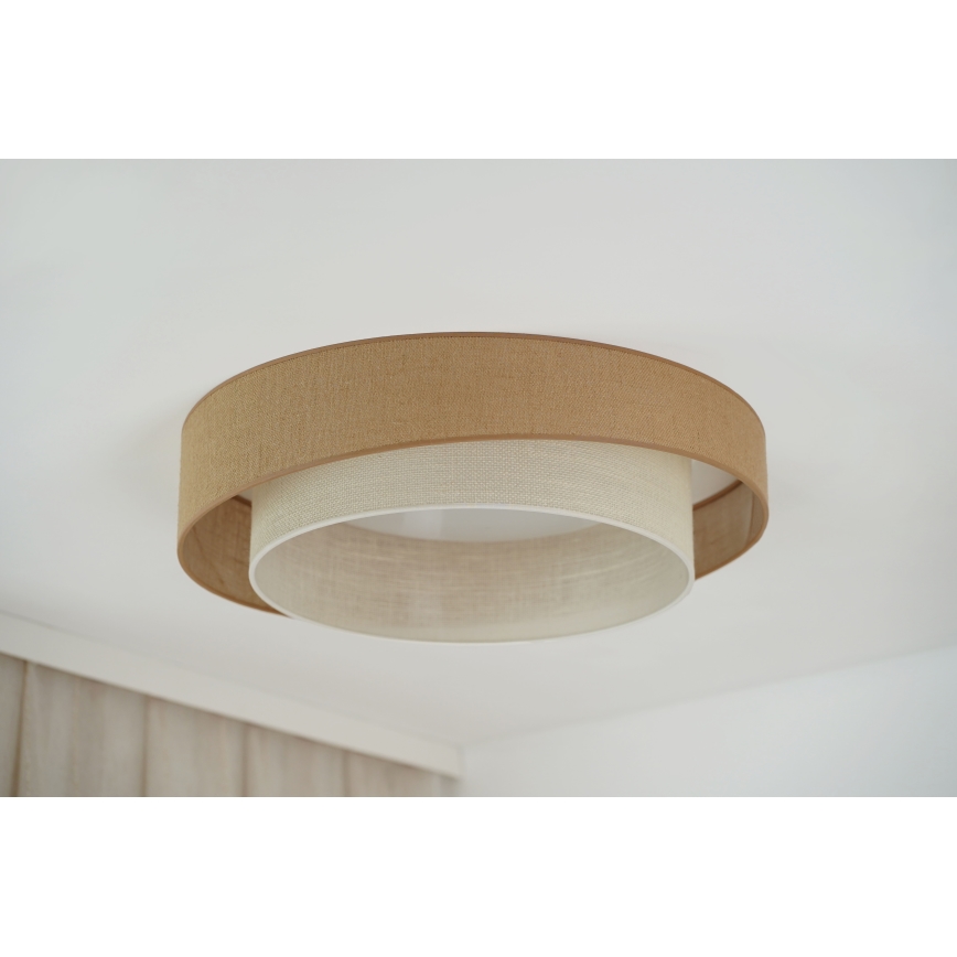 Brilagi - LED-kattovalaisin SHINE LED/24W/230V halkaisija 60 cm beige/kerma