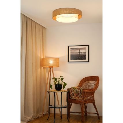 Brilagi - LED-kattovalaisin SHINE LED/24W/230V halkaisija 60 cm beige/kerma