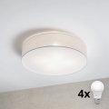 Brilagi - LED-kattovalaisin SIRIJA 4xE27/15W/230V halkaisija 60 cm valkoinen