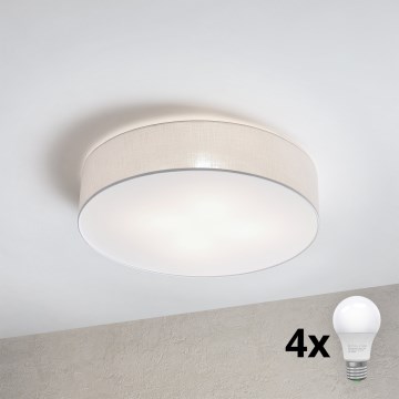 Brilagi - LED-kattovalaisin SIRIJA 4xE27/15W/230V halkaisija 60 cm valkoinen