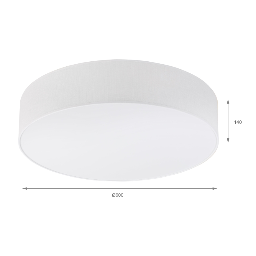 Brilagi - LED-kattovalaisin SIRIJA 4xE27/15W/230V halkaisija 60 cm valkoinen