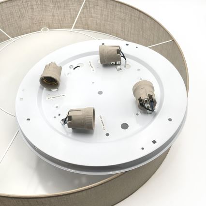 Brilagi - LED-kattovalaisin SIRIJA 4xE27/60W/230V halkaisija 60 cm beige