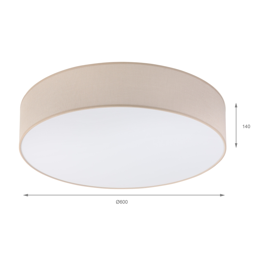 Brilagi - LED-kattovalaisin SIRIJA 4xE27/60W/230V halkaisija 60 cm beige