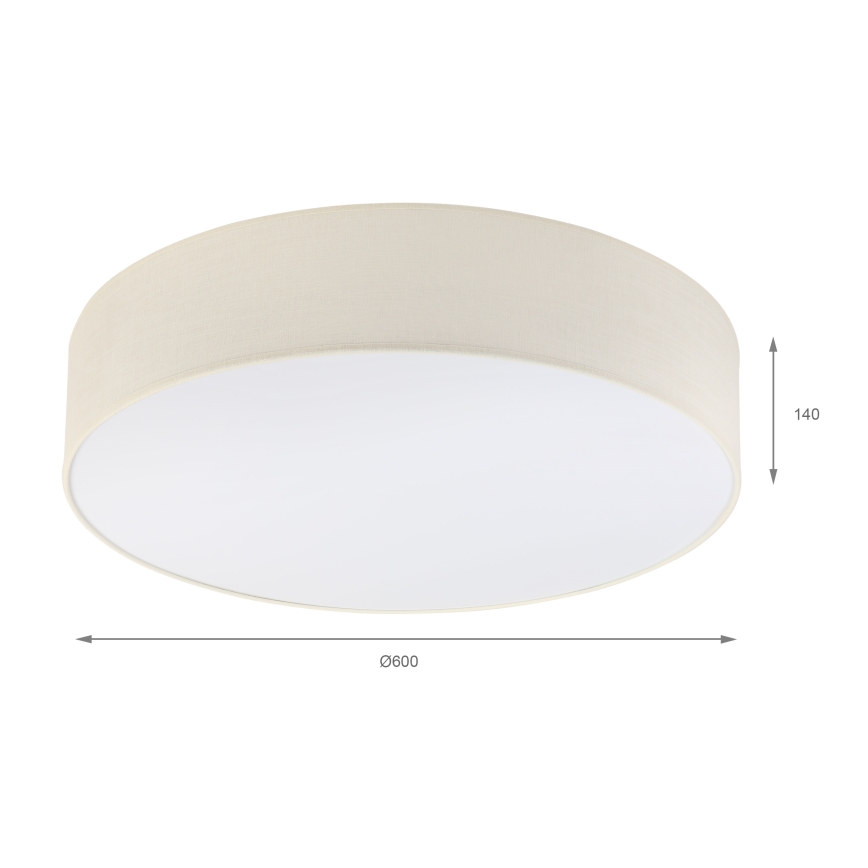 Brilagi - LED-kattovalaisin SIRIJA 4xE27/60W/230V halkaisija 60 cm kermanvärinen