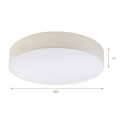 Brilagi - LED-kattovalaisin SIRIJA 6xE27/15W/230V halkaisija 80 cm kerma