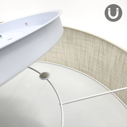 Brilagi - LED-kattovalaisin SIRIJA 6xE27/60W/230V, halkaisija 80 cm, kermanvärinen