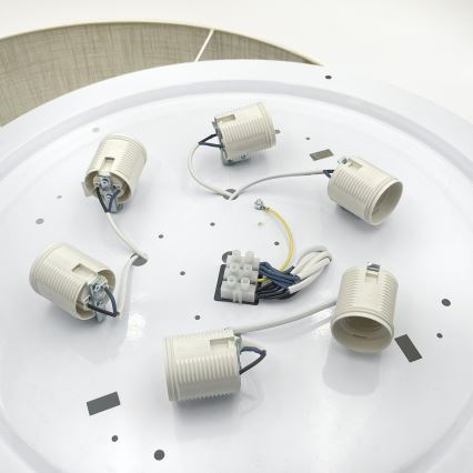 Brilagi - LED-kattovalaisin SIRIJA, 6xE27/60W/230V, halkaisija 80 cm, valkoinen