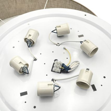 Brilagi - LED-kattovalaisin SIRIJA 6xE27/60W/230V Ø 80 cm beige