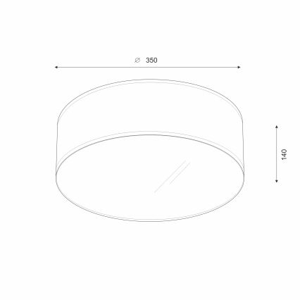 Brilagi - LED-kattovalaisin SIRIJA LED/12W/230V halkaisija 35 cm kerma