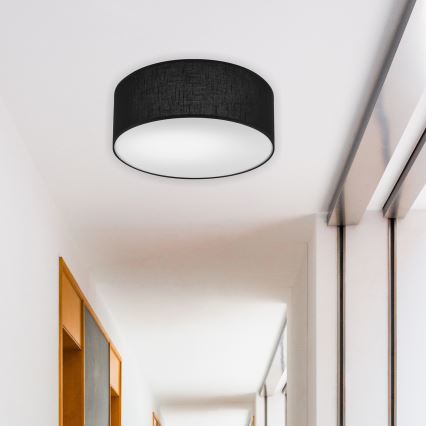 Brilagi - LED-kattovalaisin SIRIJA LED/12W/230V halkaisija 35 cm musta