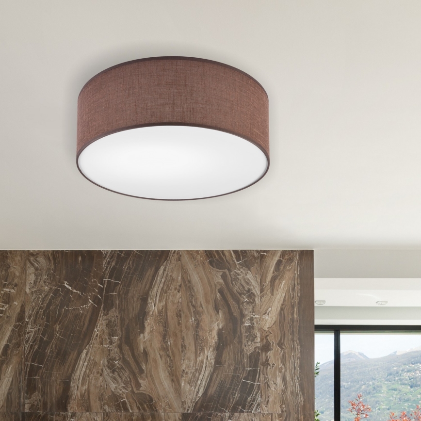 Brilagi - LED-kattovalaisin SIRIJA LED/12W/230V halkaisija 35 cm ruskea