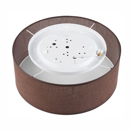 Brilagi - LED-kattovalaisin SIRIJA LED/12W/230V halkaisija 35 cm ruskea