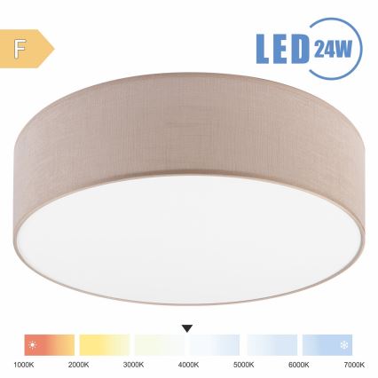 Brilagi - LED-kattovalaisin SIRIJA LED/24W/230V halkaisija 45 cm beige