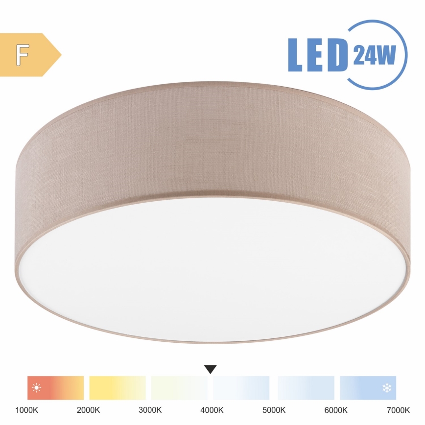 Brilagi - LED-kattovalaisin SIRIJA LED/24W/230V halkaisija 45 cm beige