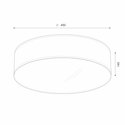 Brilagi - LED-kattovalaisin SIRIJA LED/36W/230V halkaisija 45 cm beige