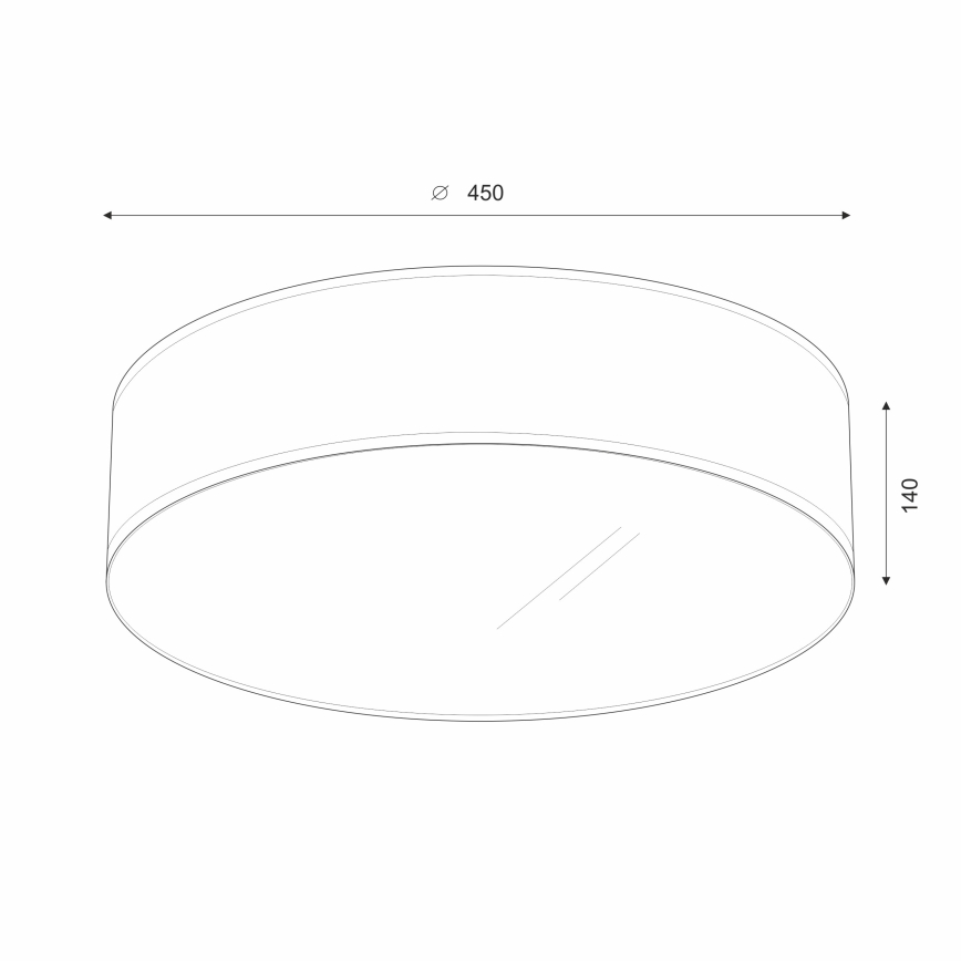 Brilagi - LED-kattovalaisin SIRIJA LED/36W/230V halkaisija 45 cm ruskea