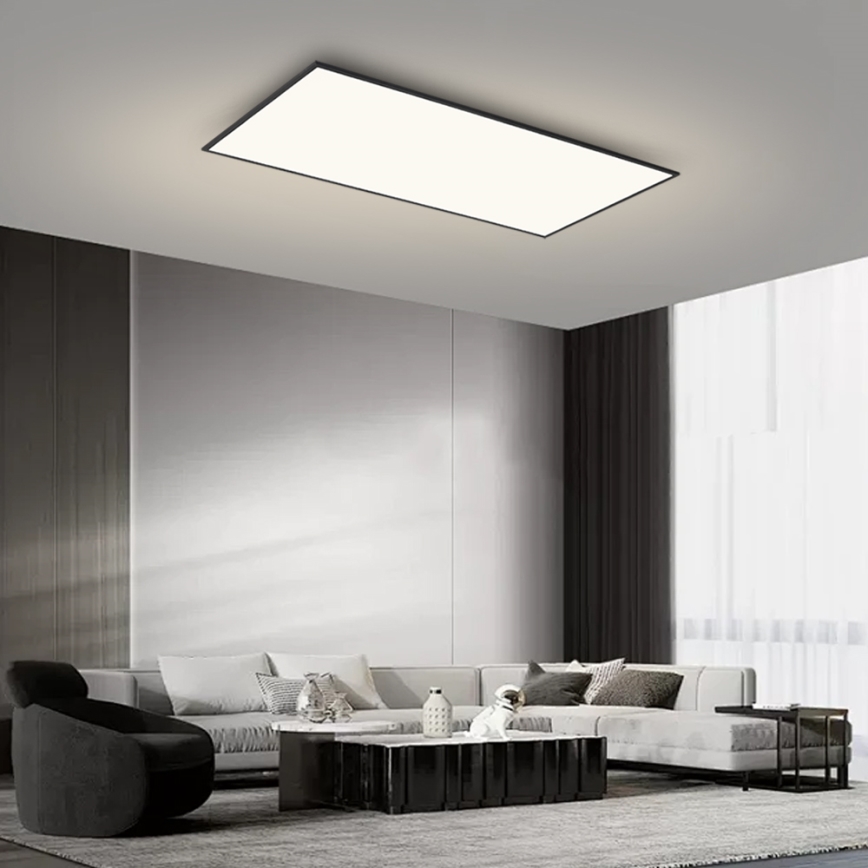 Brilagi - SLIMFRAME LED-kattovalaisin 80 W 230 V 120 x 60 cm 3000/4000/6000 K musta