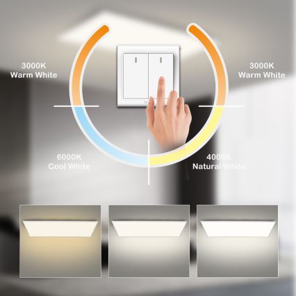 Brilagi - SLIMFRAME LED-kattovalaisin LED/80W/230V 120x60 cm 3000/4000/6000K valkoinen