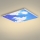 Brilagi - LED-kattovalaisin SLIMFRAME SKY LED/58W/230V 60x60 cm hopea/sininen