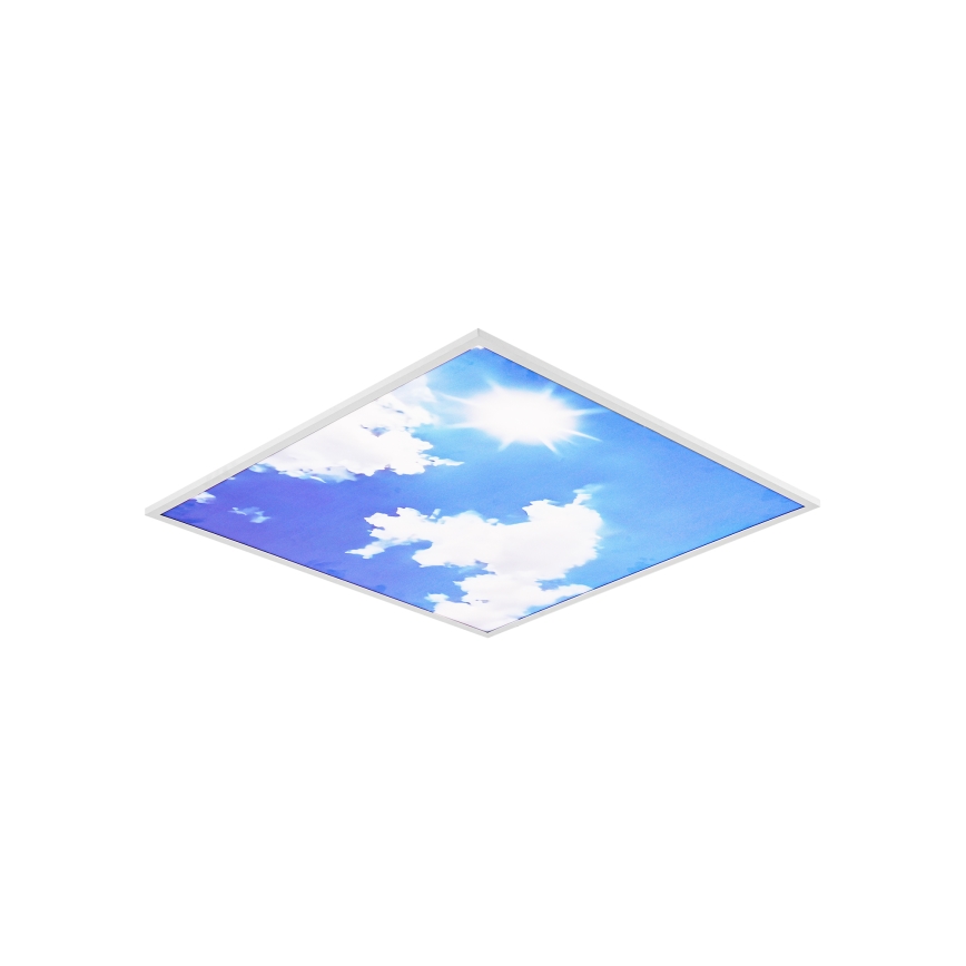 Brilagi - LED-kattovalaisin SLIMFRAME SKY LED/58W/230V 60x60 cm hopea/sininen