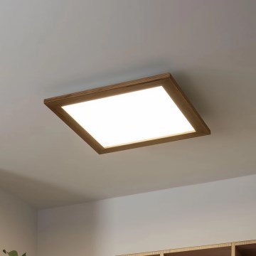 Brilagi - LED-kattovalaisin SLIMFRAME WOOD LED/36W/230V 49,5x49,5 cm ruskea