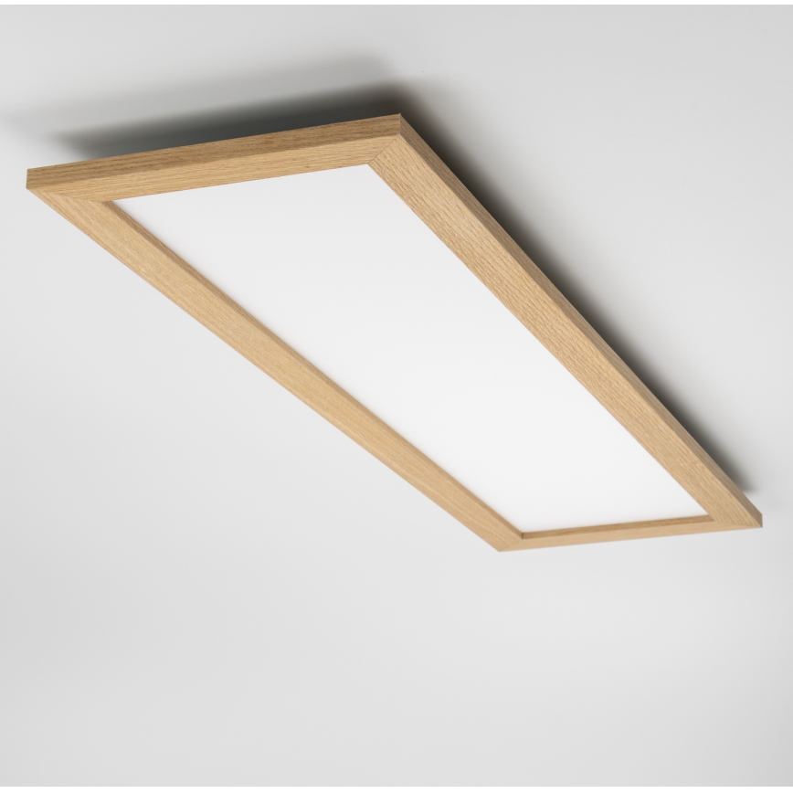 Brilagi - LED-kattovalaisin SLIMFRAME WOOD LED/58W/230V 124x34 cm ruskea