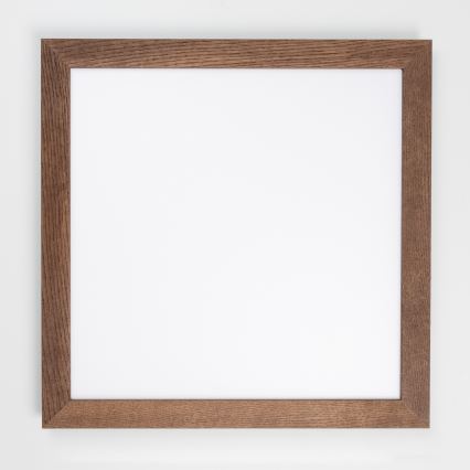 Brilagi - LED-kattovalaisin SLIMFRAME WOOD LED/58W/230V 64x64 cm tummanruskea