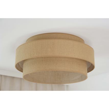 Brilagi - LED-kattovalaisin SPACE YUTE LED/12W/230V Ø 50 cm 3000K/4000K/6400K beige