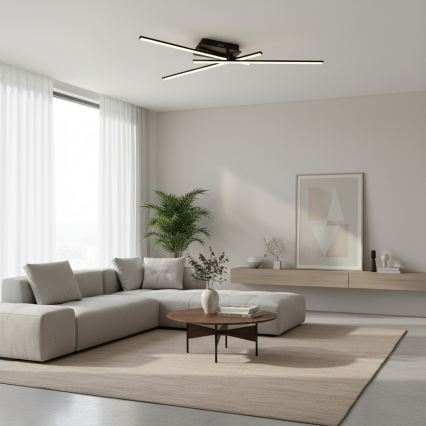 Brilagi - LED-kattovalaisin STRIPES LED/30W/230V 51x78 cm musta