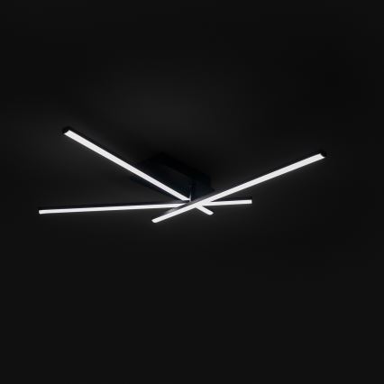 Brilagi - LED-kattovalaisin STRIPES LED/30W/230V 51x78 cm musta