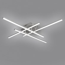Brilagi - LED-kattovalaisin STRIPES LED/37W/230V hopea