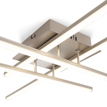 Brilagi - LED-kattovalaisin STRIPES LED/37W/230V 68x68 cm hopea