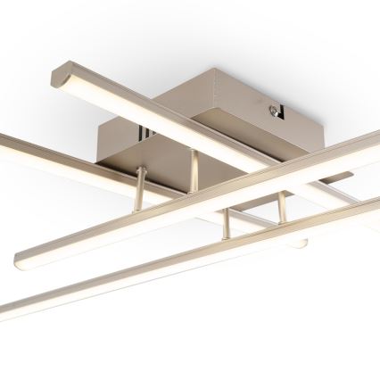 Brilagi - LED-kattovalaisin STRIPES LED/37W/230V 68x68 cm hopea