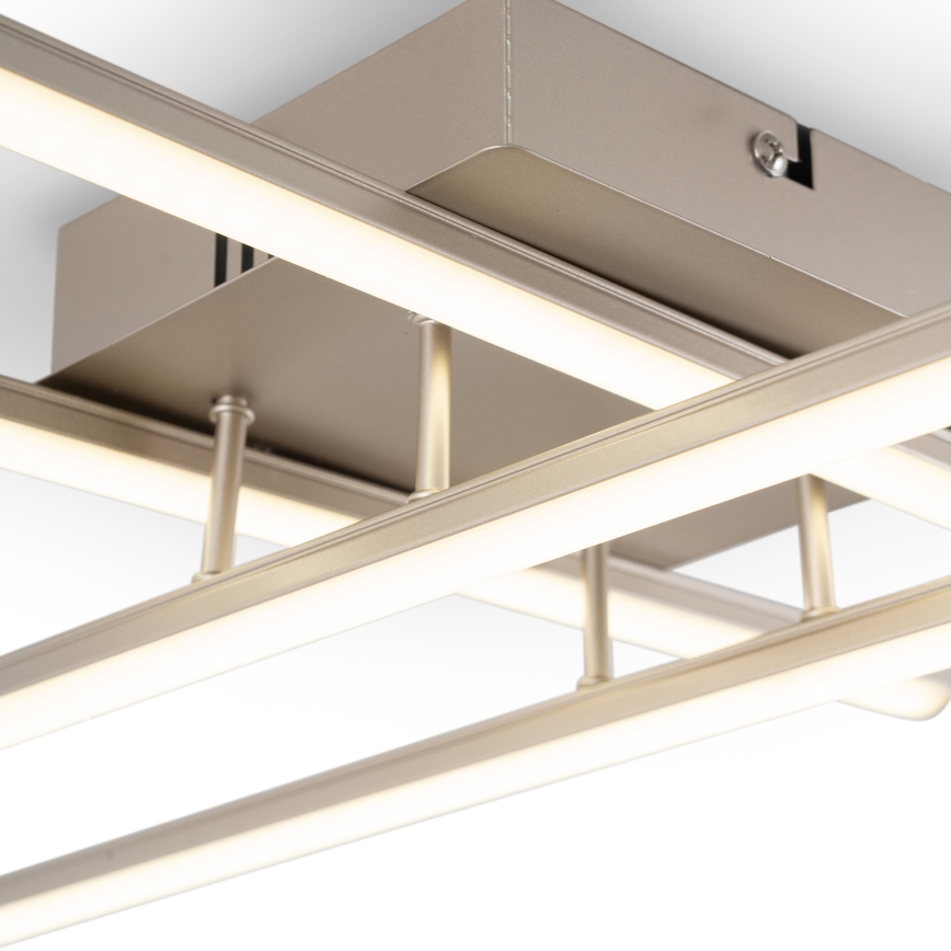 Brilagi - LED-kattovalaisin STRIPES LED/37W/230V 68x68 cm hopea