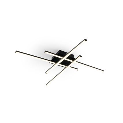 Brilagi - LED-kattovalaisin STRIPES LED/37W/230V 68x68 cm musta