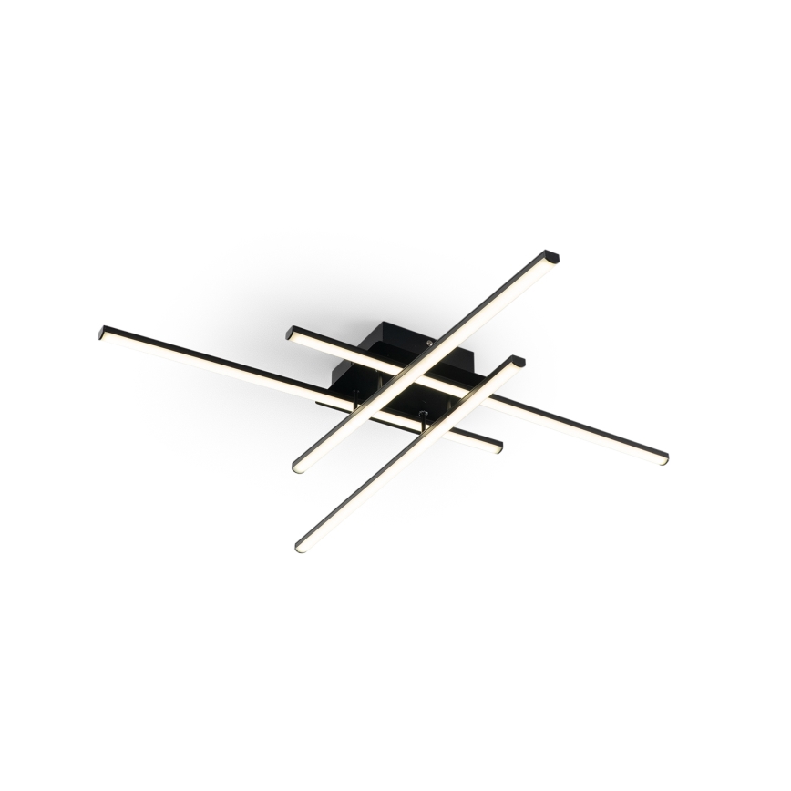 Brilagi - LED-kattovalaisin STRIPES LED/37W/230V 68x68 cm musta