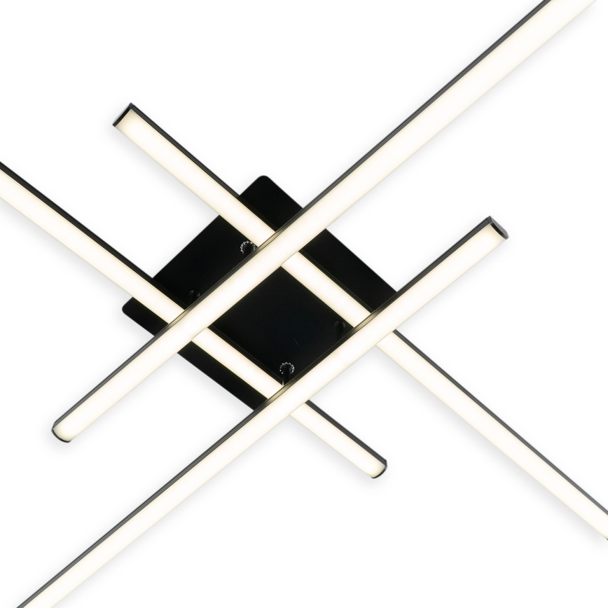 Brilagi - LED-kattovalaisin STRIPES LED/37W/230V 68x68 cm musta