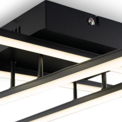 Brilagi - LED-kattovalaisin STRIPES LED/37W/230V 68x68 cm musta
