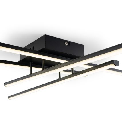 Brilagi - LED-kattovalaisin STRIPES LED/37W/230V 68x68 cm musta