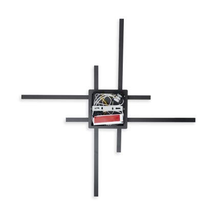 Brilagi - LED-kattovalaisin STRIPES LED/37W/230V 68x68 cm musta