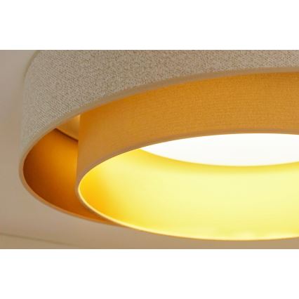 Brilagi - LED-kattovalaisin VEGAS SHINE LED/24W/230V halkaisija 60 cm beige/kerma