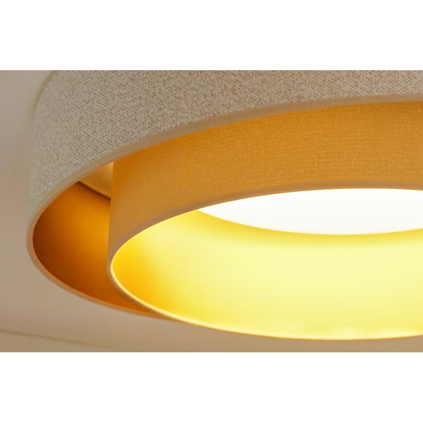 Brilagi - LED-kattovalaisin VEGAS SHINE LED/24W/230V halkaisija 60 cm beige/kerma