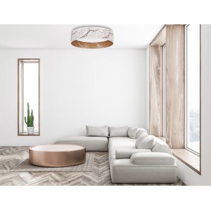 Brilagi - LED Kattovalaisin VELVET LED/12W/230V d. 30 cm 3000K/4000K/6400K valkoinen/kulta