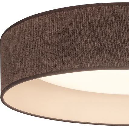 BRILAGI - LED-kattovalaisin VELVET SIMPLE LED/24W/230V 3000 K halkaisija 45 cm ruskea
