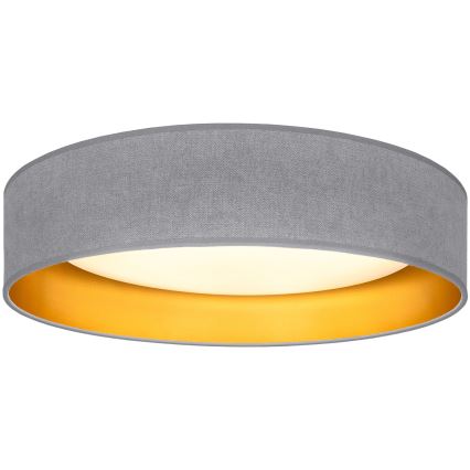Brilagi - LED-kattovalaisin VELVET SIMPLE LED/24W/230V 3000K Ø 45 cm harmaa/kulta
