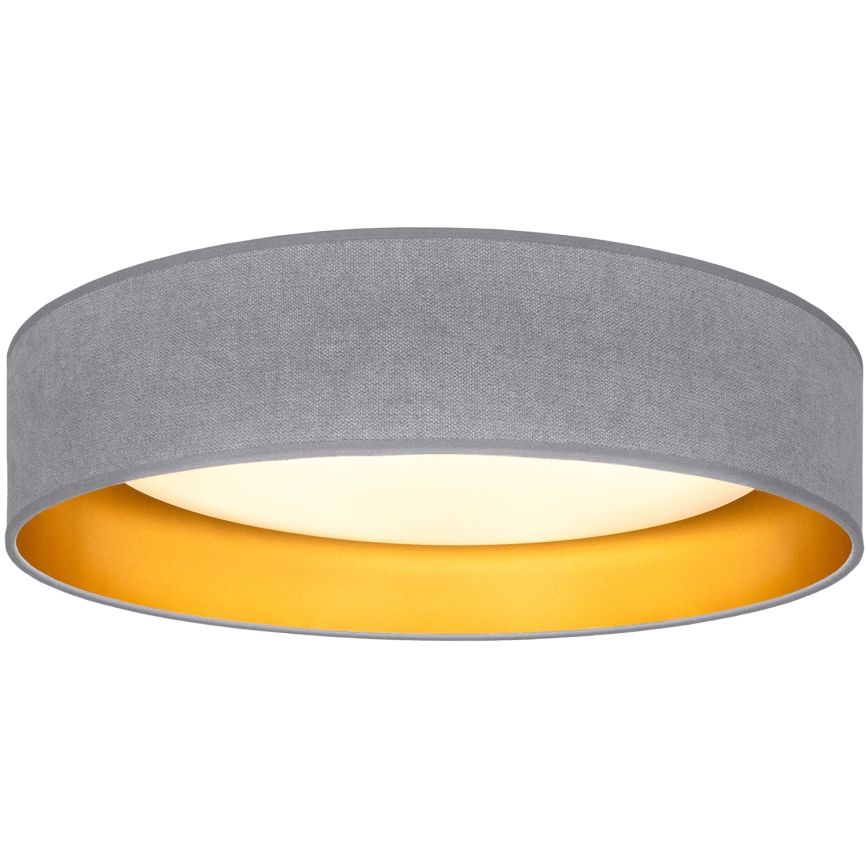 Brilagi - LED-kattovalaisin VELVET SIMPLE LED/24W/230V 3000K Ø 45 cm harmaa/kulta