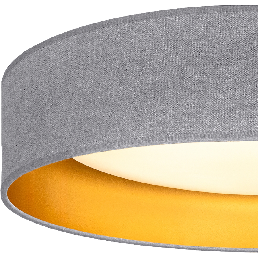 Brilagi - LED-kattovalaisin VELVET SIMPLE LED/24W/230V 3000K Ø 45 cm harmaa/kulta