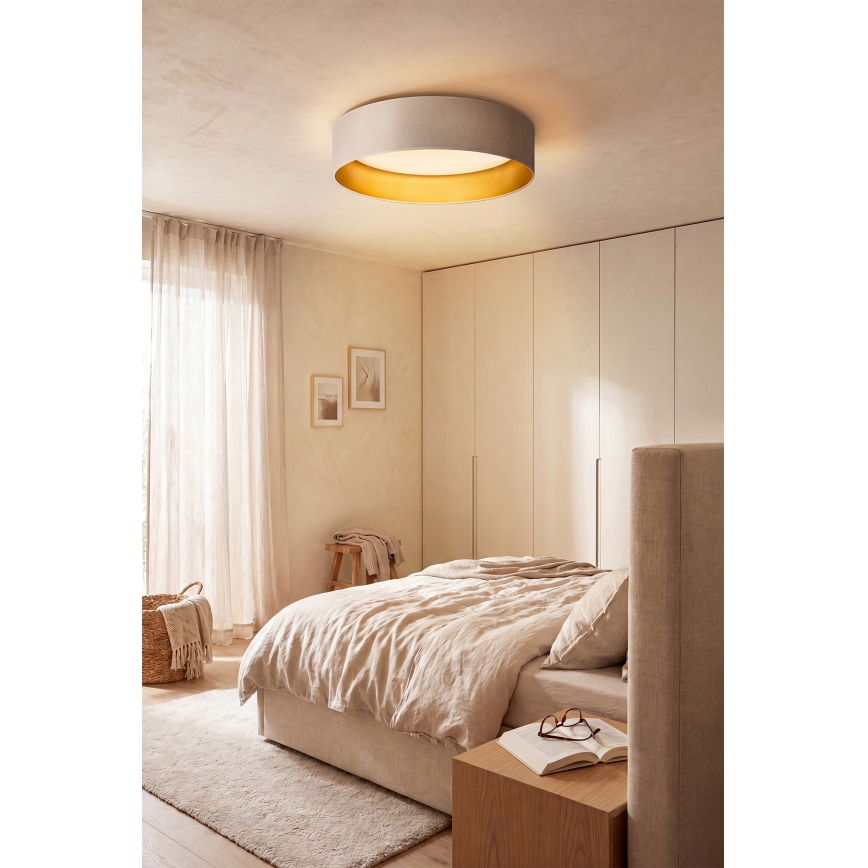 BRILAGI - LED-kattovalaisin VELVET SIMPLE LED/24W/230V 3000K Ø 45 cm kerma/kulta